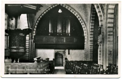 A   Interieur Herv. Kerk  Hantumhuizen
