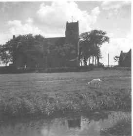 2788 hantumhuizen  kerk  landschap